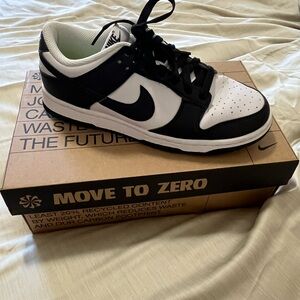 Nike Low-Top Skate Sneaker in Black and White